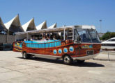 A nova versão do ônibus anfíbio operada pela Rio Splash Tours.