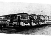 Cinco Bela Vista - três LPO e dois sobre plataforma Mercedes-Benz - entregues em março de 1972 à Imperial Transportes, de Recife (foto: Diário de Pernambuco).