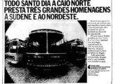 Propaganda Caio Norte de dezembro de 1977 homenageando a Sudene.