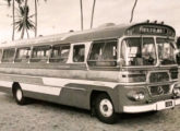 Rodoviário Jaraguá em chassi Mercedes-Benz LP-344 fornecido ao Expresso Cearense; o ônibus atendia à extensa linha Fortaleza-Rio de Janeiro (fonte: portal mobceara).
