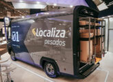 Van One, na Fenatran, mostrando o sistema rápido de carregamento One Shot Loader (foto: Frota & Cia).