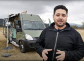 Tiago Mota, proprietário da Patagônia, em agosto de 2021 apresenta o Iveco Daily 50C17 preparado para expedição "Marcando Territórios", destinada a percorrer, em dois anos, as três Américas.