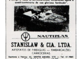 Pequena publicidade do fabricante de barcos Nautiplas (fonte: Classic Show).
