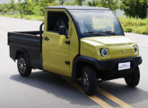 Picape New Delivery em material institucional da Hitech.