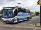 Paradiso New G7 1200 em chassi Volvo B430R 6x2 operado pela empresa uruguaia Cromin  (fonte: portal lennybusologia).