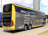 O carro da Real Bus em vista ¾ traseira (foto: Marcos Lisboa / onibusbrasil).