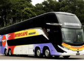Um dos 21 Paradiso G8 1800 em chassi Volvo B510R 8x2 exportados para a África do Sul em 2026; foram os primeiros double-deckers com quatro eixos e direção à direita produzidos pela Marcopolo .