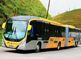 Em 2023 a Prefeitura do Rio de Janeiro (RJ) adquiriu um segundo lote de 287 articulados para o sistema BRT da cidade - todos Viale Express em chassi Mercedes-Benz O500 MDA; na imagem, um deles na rodovia Presidente Dutra a caminho do Rio (foto: Paulo Henrique Pereira Borges / onibusbrasil).