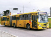 Articulado Torino em chassi Volvo operando no sistema metropolitano integrado de Curitiba (PR), atendendo a linhas para Fazenda Rio Grande (fonte: Adamo Bazani).