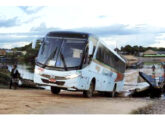 Outro Viaggio da Eucatur, em 2022 deixando a balsa de Igapó Açu, localidade na BR-319, município de Manicoré (AM) (foto: Bruno Candido dos Santos; fonte: Ivonaldo Holanda de Almeida