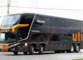 Paradiso 1800 DD sobre chassi Mercedes-Benz de quatro eixos O-500 RSDD nas cores da Util, de Petrópolis (RJ); fabricado em 2012, foi desativado cinco anos depois (foto: Altair Júnior / mobceara).