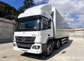 Mercedes-Benz Atego 3030 com reboque-baú blindado, concluído em maio de 2023.