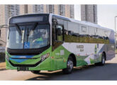 Chassi Iveco 17-120G a gás, encarroçado pela Caio para apresentação na feira LatBus 2024.