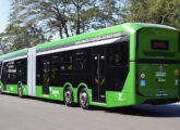 Novo articulado elétrico eMillennium BRT, aqui sobre chassi BYD (fonte: portal diariodotransporte).